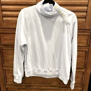 J. Crew wide button-collar sweatshirt